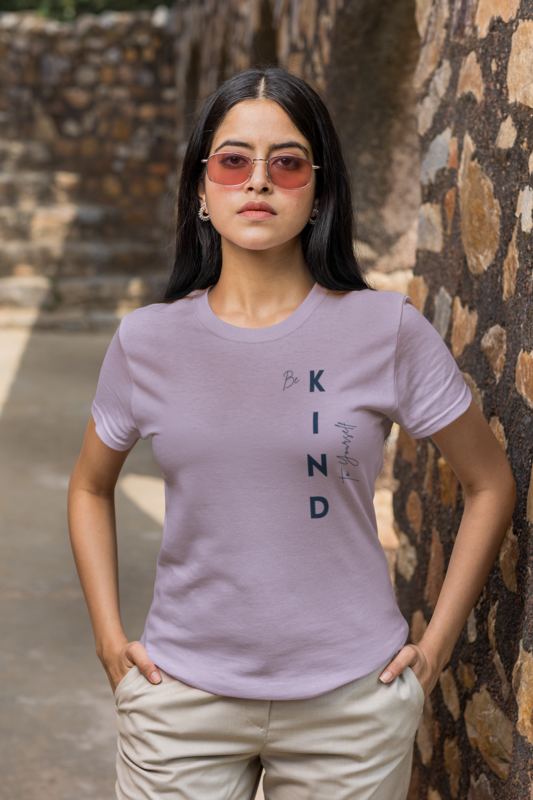 Lilac Round Neck Half Sleeve T-Shirt Lilac Round Neck Half Sleeve T-Shirt