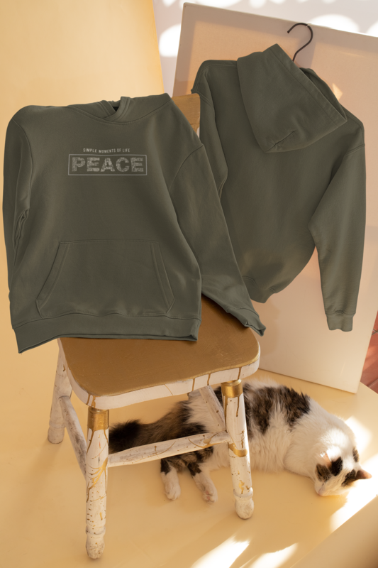 Mparel "Peace" Minimalist Pullover Hoodie Mparel "Peace" Minimalist Pullover Hoodie
