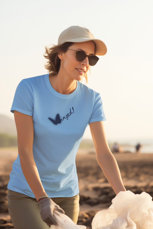 Ocean Blue Round Neck T-shirt Ocean Blue Round Neck T-shirt