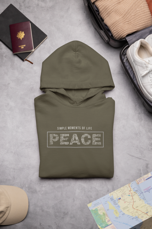 Mparel "Peace" Minimalist Pullover Hoodie Mparel "Peace" Minimalist Pullover Hoodie
