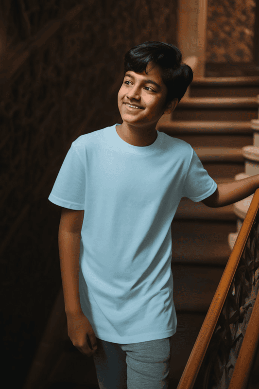 Kids Round Neck Half Sleeve - 160 Gsm