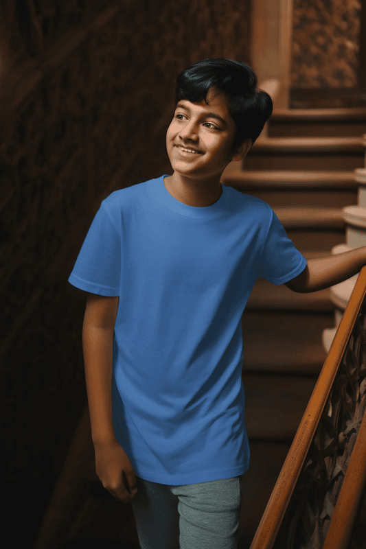 Kids Round Neck Half Sleeve - 160 Gsm