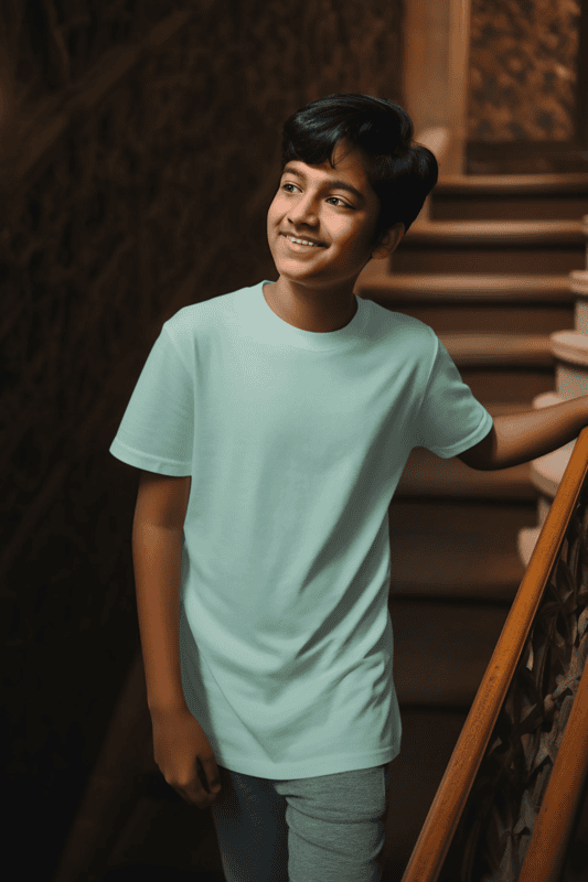 Kids Round Neck Half Sleeve - 160 Gsm