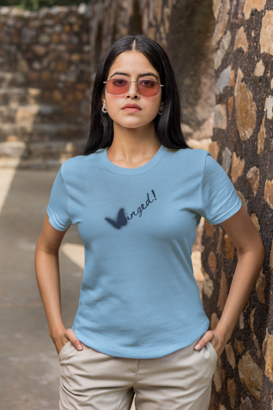 Ocean Blue Round Neck T-shirt Ocean Blue Round Neck T-shirt