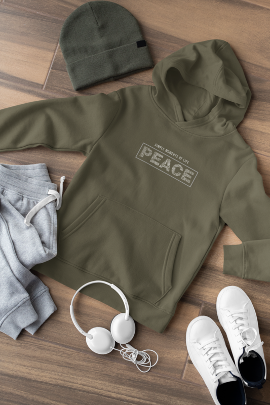 Mparel "Peace" Minimalist Pullover Hoodie Mparel "Peace" Minimalist Pullover Hoodie