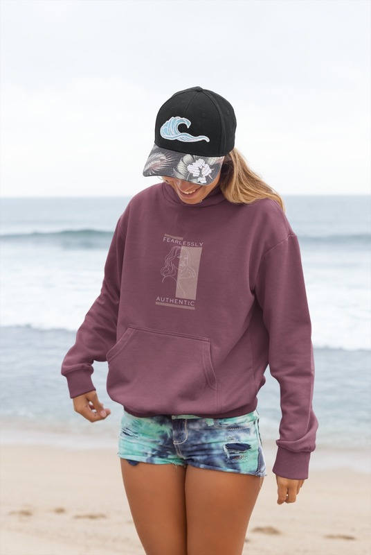 Fearlessly Authenntic Printed Women Hoodie Fearlessly Authenntic Printed Women Hoodie