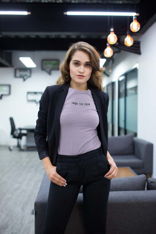 Lilac Round Neck T-shirt Lilac Round Neck T-shirt
