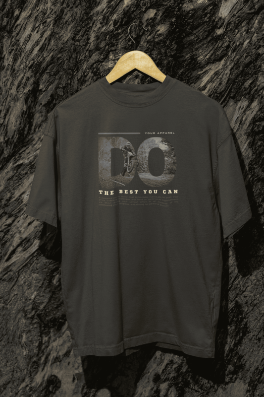 Do the Best Over sized Round Neck T Shirt Do the Best Over sized Round Neck T Shirt