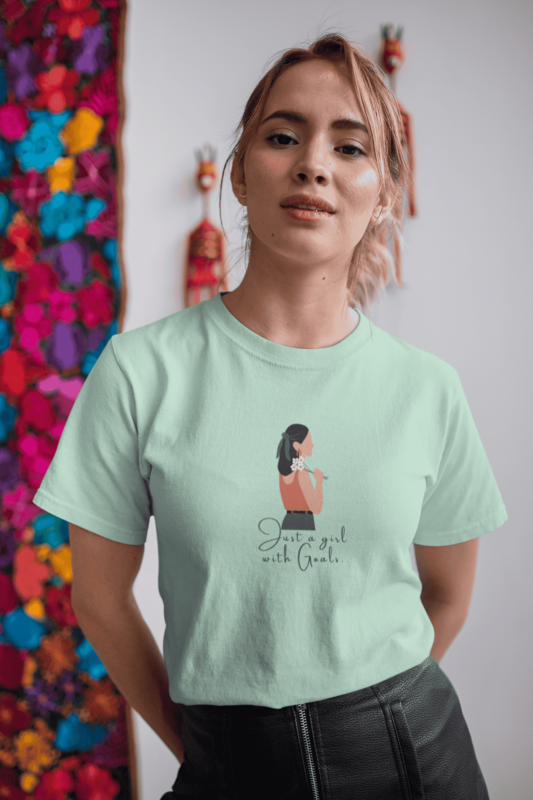 "Just a Girl" Round Neck T shirt "Just a Girl" Round Neck T shirt