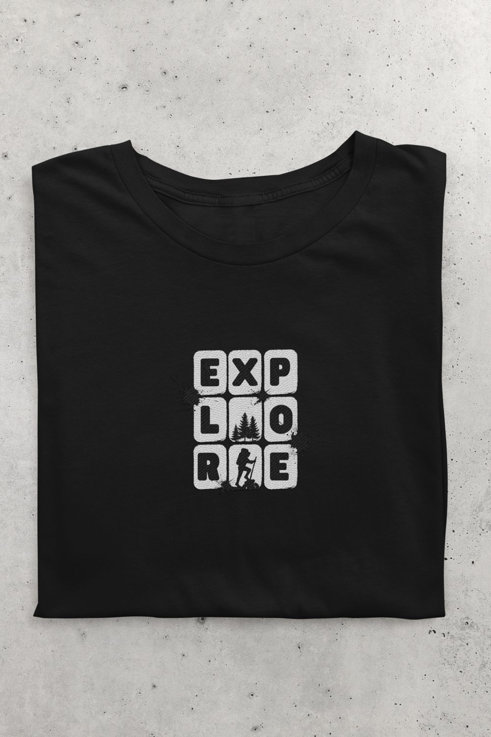 Mparel "EXPLORE" Printed Unisex T-Shirt – Black Mparel "EXPLORE" Printed Unisex T-Shirt – Black