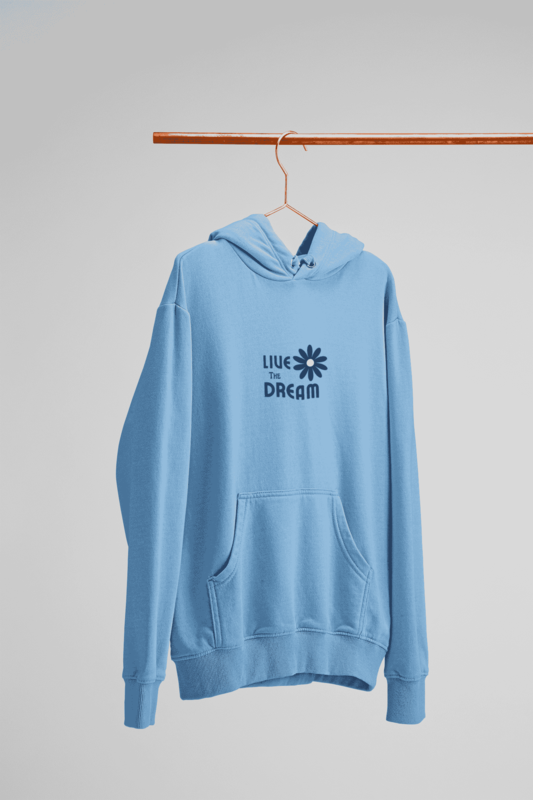 "Live the Dream" Printed Women Pullover Hoodies "Live the Dream" Printed Women Pullover Hoodies